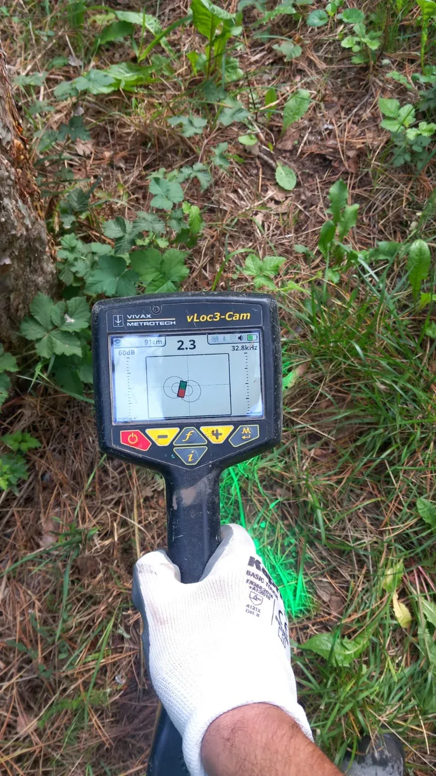 Détection d'une canalisation télécom enterrée à Isola 2000